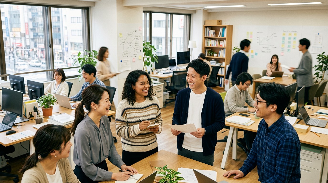 チーム一丸で働く活気ある職場