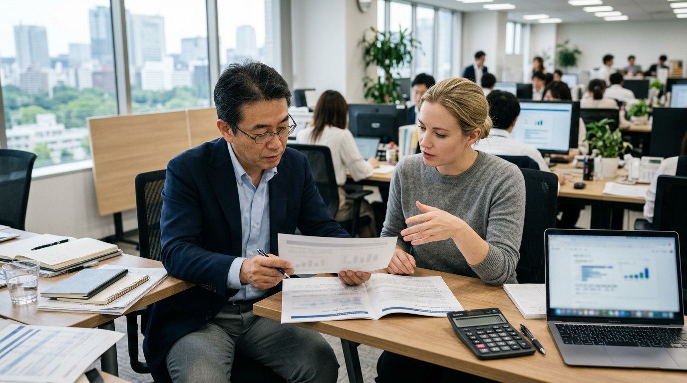 外国人材の受入れ制度を確認するイメージ