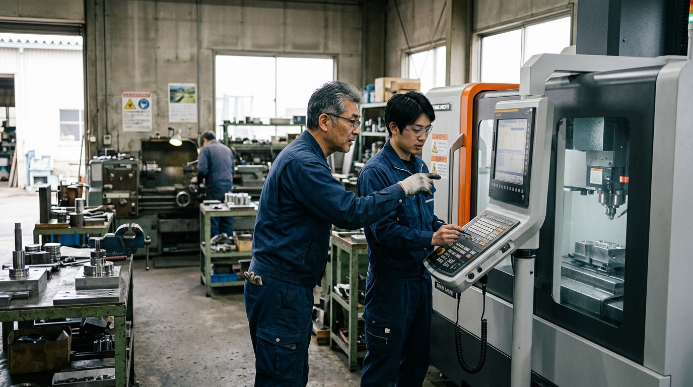 新しい設備を導入した職場の様子