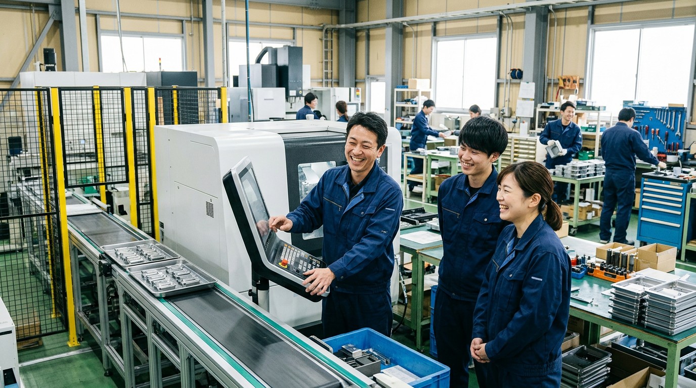生産性が向上し活気のある中小企業の現場
