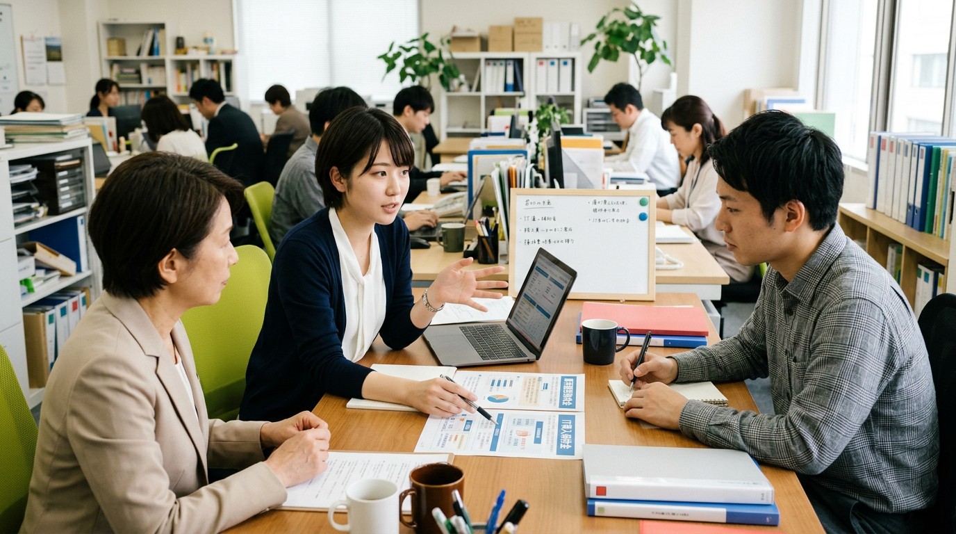 申請の共通ステップを確認する打ち合わせ