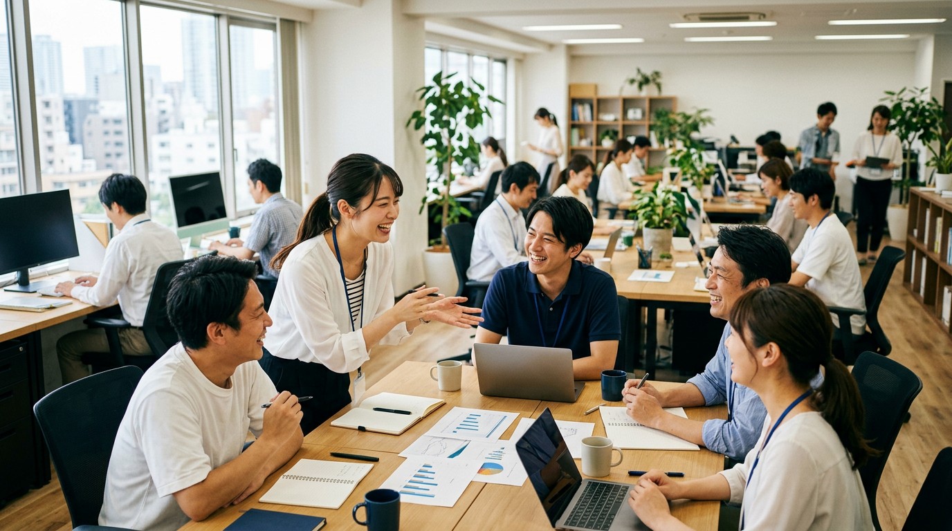 複数の打ち手を組み合わせて経営を立て直す中小企業経営者のイメージ