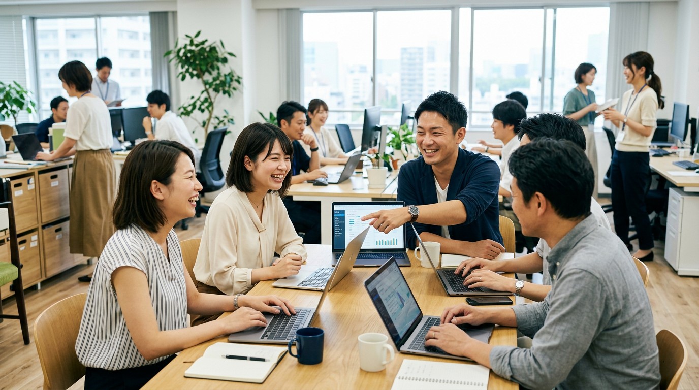 内製と外注の線引きを考えるイメージ