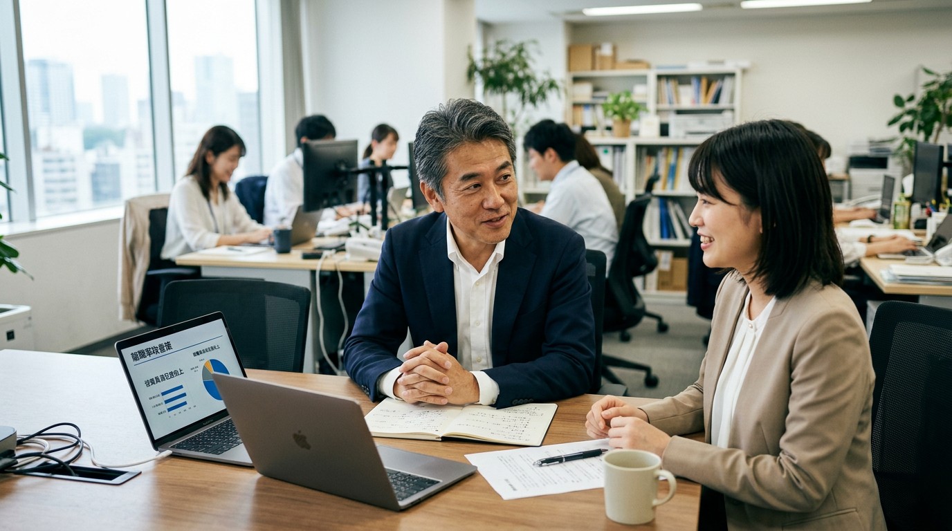 離職率が高い会社の共通点を分析するイメージ