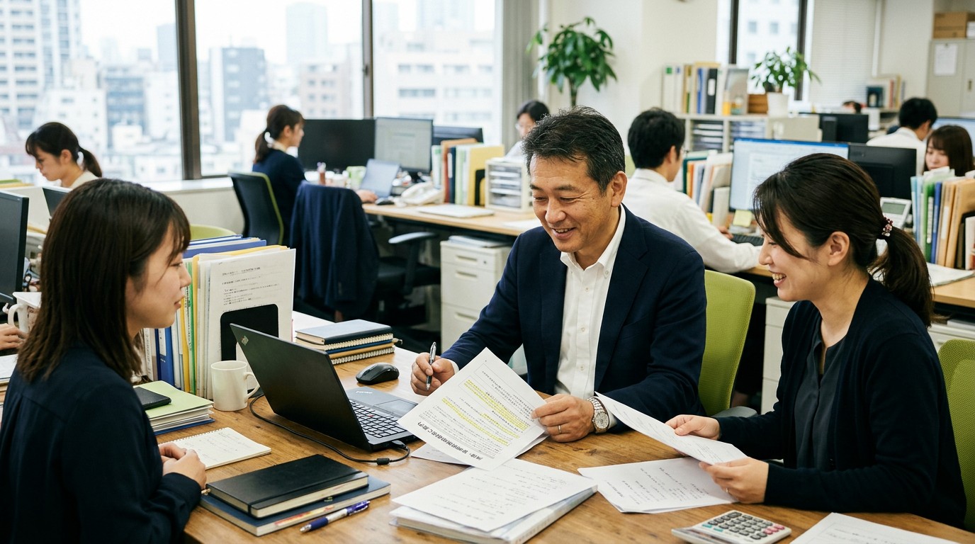 採用に使える助成金の全体像を理解する中小企業の経営者のイメージ