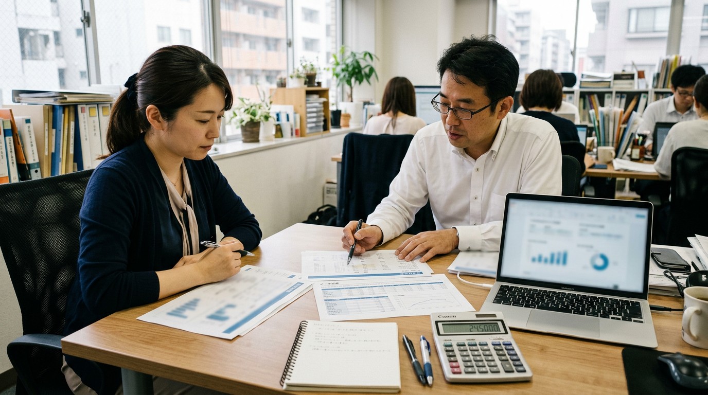 採用ペルソナを設定する中小企業の採用担当者のイメージ