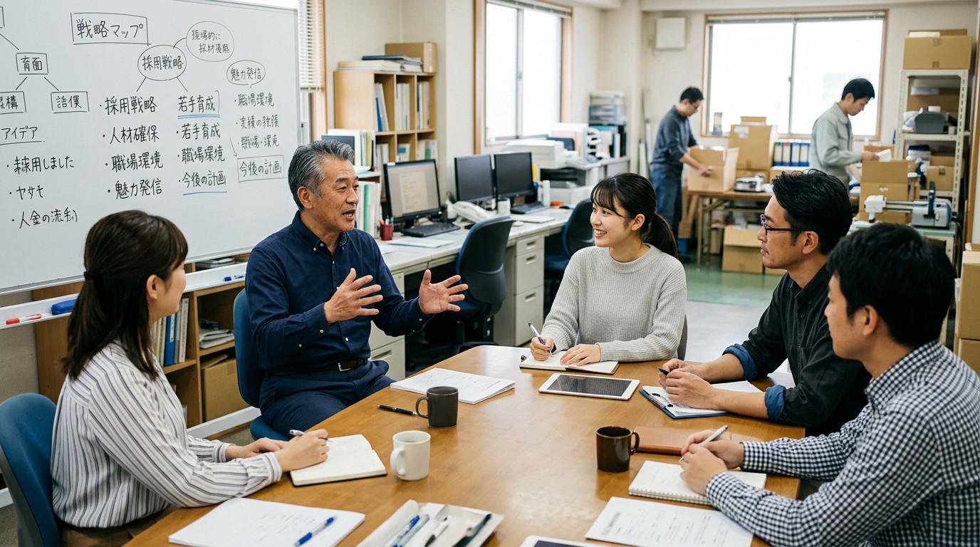 自社の魅力と訴求ポイントを設計するイメージ