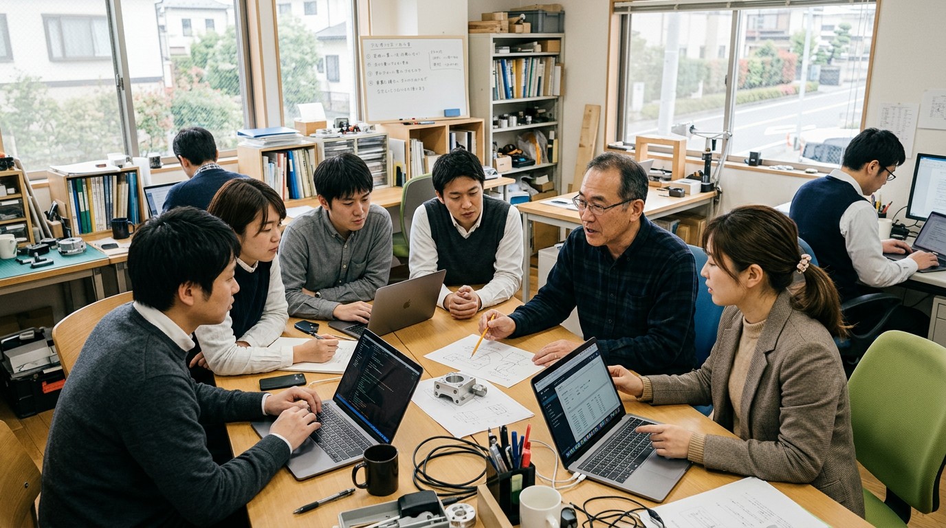 業務手順をマニュアル化する様子