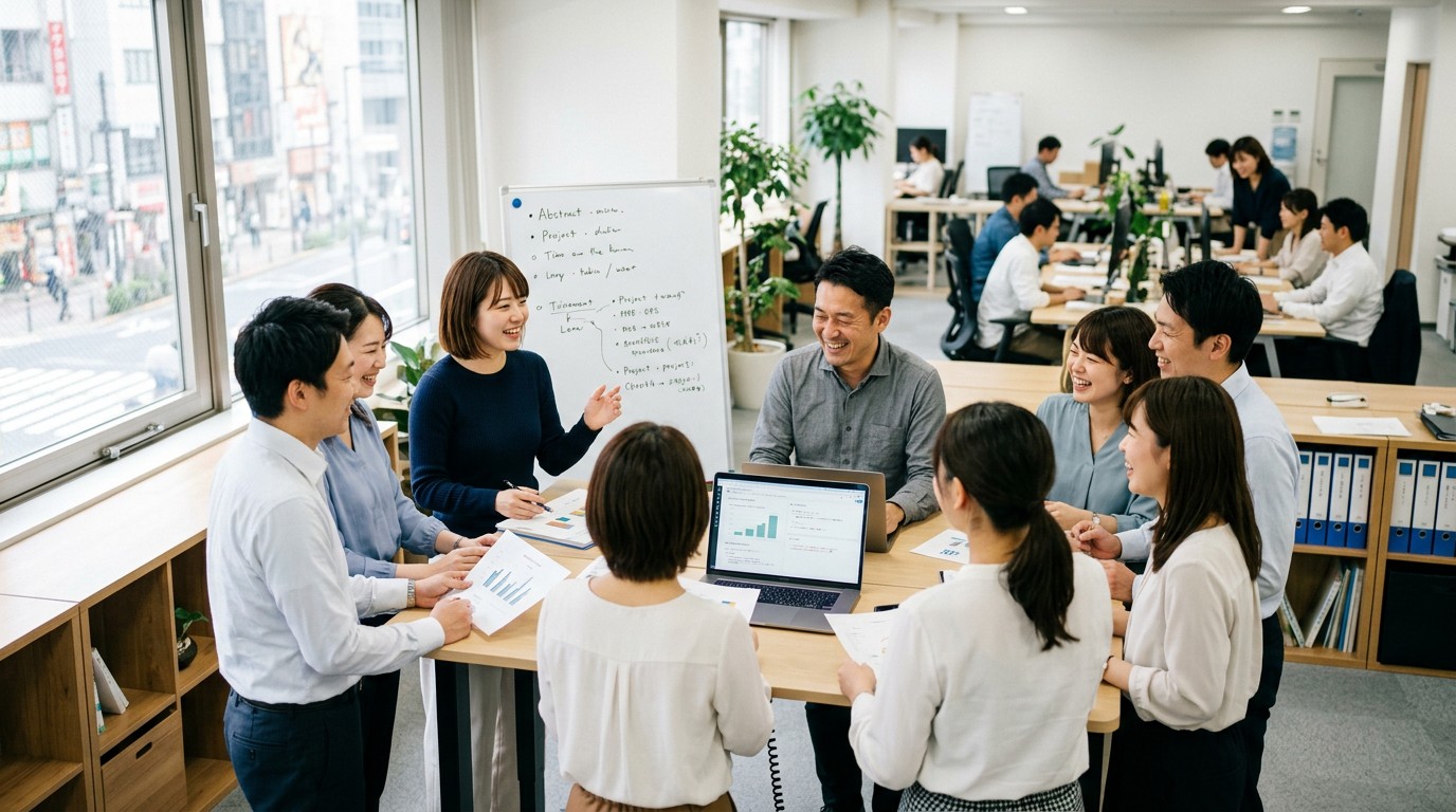 一人が抜けても止まらない組織のイメージ