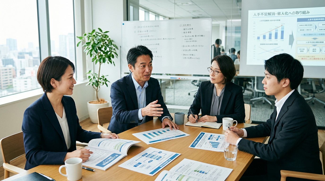 省力化による工数削減効果を試算する資料