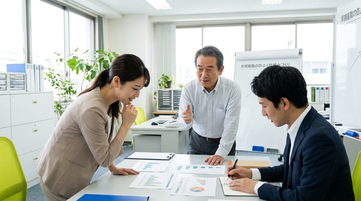 早期離職の理由をランキングで整理するイメージ