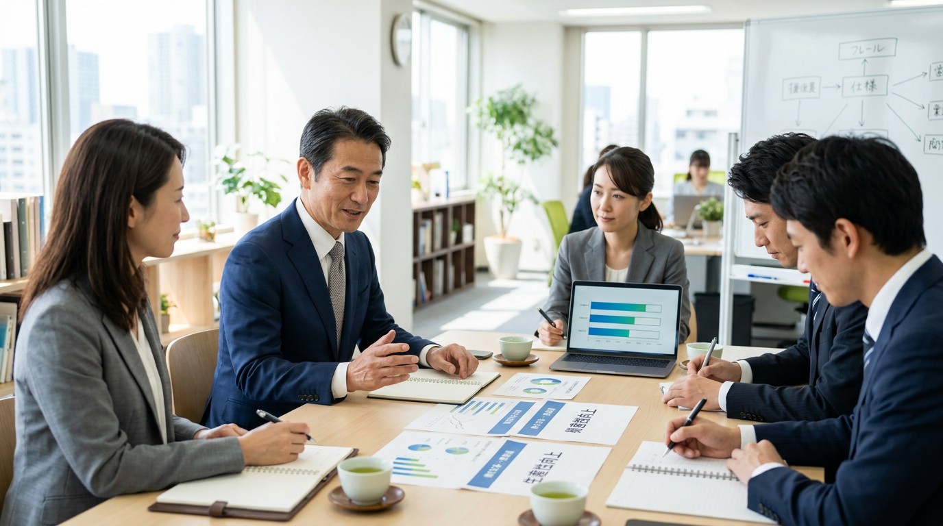残業が減らない原因を分析するイメージ